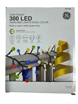 GE Color Choice LED Garland Globe Light 300 LED Warm White Multi Color 25&#39; - $42.55