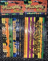 PENCILS 24 CT PUMPKINS SPIDERS GHOSTS BLK CATS WITCH #2 - $9.78