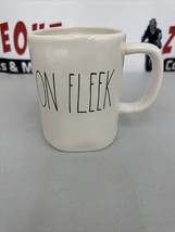 Rae Dunn ON FLEEK Mug By Magenta Collectible White Coffee Tea Cup NEW - £6.28 GBP