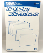 Quill  Box of 30 Legal Size Fastener Folders 1/3 Cut Tab  7-37713 - $5.00