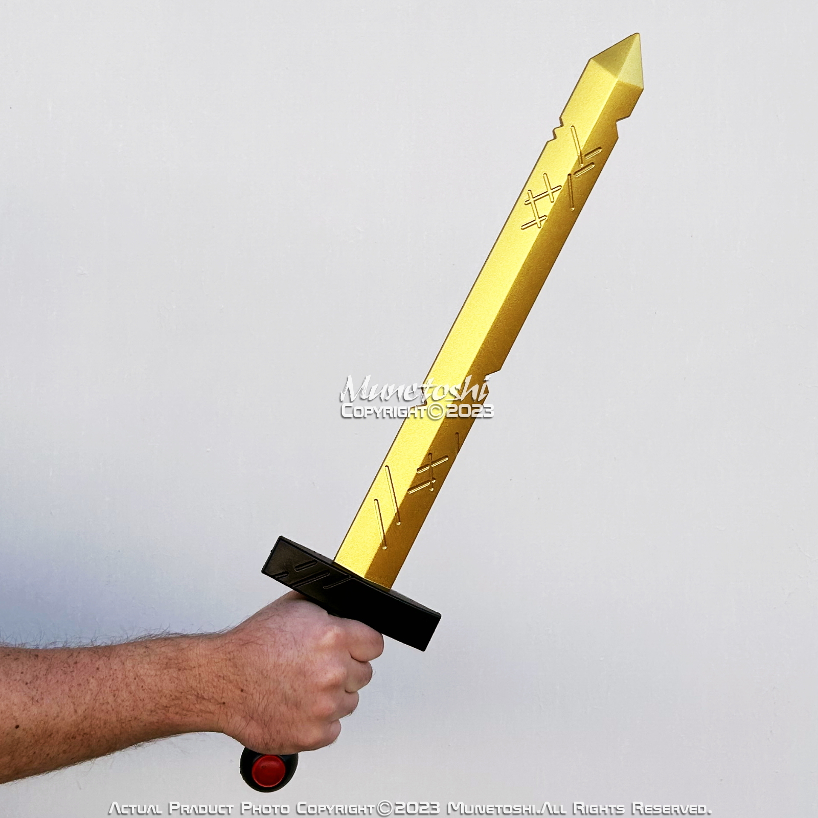 24” Foam Scarlet Golden Battle Sword Finn Adventure Fantasy Cosplay Costume Prop Item image 4