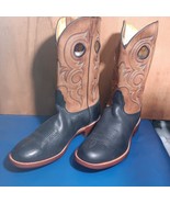 cowboy boots Mens Nocona Black L, Br emb U sz:11 EE   item:s2402 - $252.45
