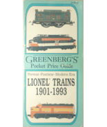 Greenberg&#39;s Guide To Lionel Trains Pocket Price Guide Booklet 1901-1993 ... - $74.91 MXN