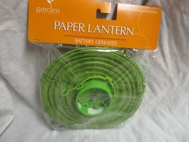 Garden  Paper Lantern Battery Operated Color Light Green - $28.13