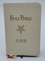 Order of the Eastern Star KJV Holy Bible Holman Pocket Size Gilded Edges Vintage - £11.94 GBP