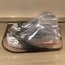 Black xhilaration Strapped flip flops Women’s Size 7 - $14.10