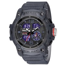 SMAEL Sports Men&#39;s Watches Military Alarm Watch Men Waterproof Digital Dual Time - £30.56 GBP