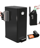 Large Dog Poop Trash Can Outside, 3.2 Gal Metal Dog Waste Trash Can with... - $1,495.30 MXN