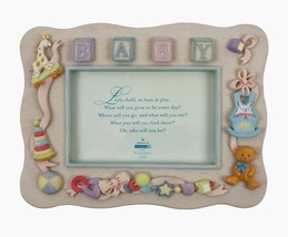 Hallmark Baby Nursery Photo Frame Studio B 4x6 Porcelain Gender Neutral - £16.34 GBP