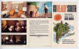 Moore McCormack Brochure Go Really South 1955 SS Brasil  &amp; SS Argentina - £9.36 GBP
