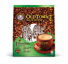 10 Packs OldTown White Coffee Mixes Hazelnut Flavoured (15 sticks x 38g) - £130.56 GBP