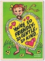 Vintage Sarcastic Valentine Card T.C.G. 1950s So Friendly So Gentle So Kind - £2.31 GBP