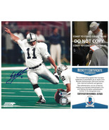 Sebastian Janikowski signed Oakland Raiders football 8x10 photo Beckett ... - $118.79