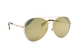NEW MARC JACOBS 328/F/S GOLD GREY W/ GOLD MIRROR AVIATOR AUTHENTIC SUNGL... - £69.85 GBP