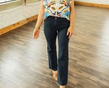 Risen Cecilia High Rise Patch Pocket Ankle Flare Jeans Blueberry - $52.00