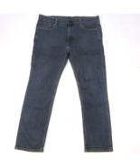 LEVI&#39;S 511 Blue Jeans W38 L30 Medium Blue Skinny Leg Cotton Blend Stretc... - $30.38