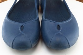 Crocs Women Sz 9 M Blue Flat Synthetic Shoes - £15.78 GBP