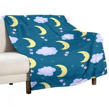 Mondxflaur Cartoon Throw Blanket Flannel for Living Room Loveseat Office Warm - £17.57 GBP+