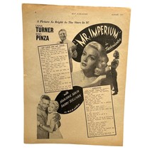 Mr Imperium Vintage Print Ad 50s Song Lyrics Lana Turner Ezio Pinza MGM ... - £17.40 GBP