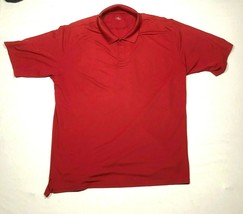 Under Armour Polo Shirt Mens XL Red Regular Fit Golf Outdoor Athleisure - $12.20