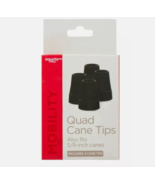 Equate Mobility Quad Cane Tips, Fits Up To 5/8&quot; Canes, Pack of 4 Rubber ... - $205.22 MXN
