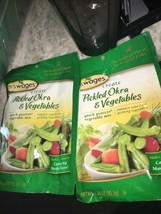 2 Pk Mrs. Wages Pickled Okra &amp; Vegetables Mix Quick Process 3.36 oz each... - $18.69
