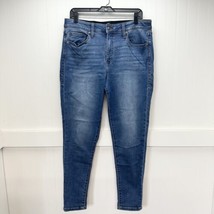 Lularoe Jeans Womens 32 US 14 Skinny Stretch Blue Denim Comfort Slimming... - £31.69 GBP