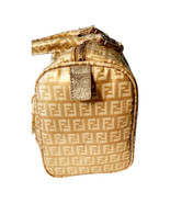 Fendi Gold Icon Logo Boston Bag with Dust Bag Perfect 4 Special Or Anyti... - $11,366.65 MXN