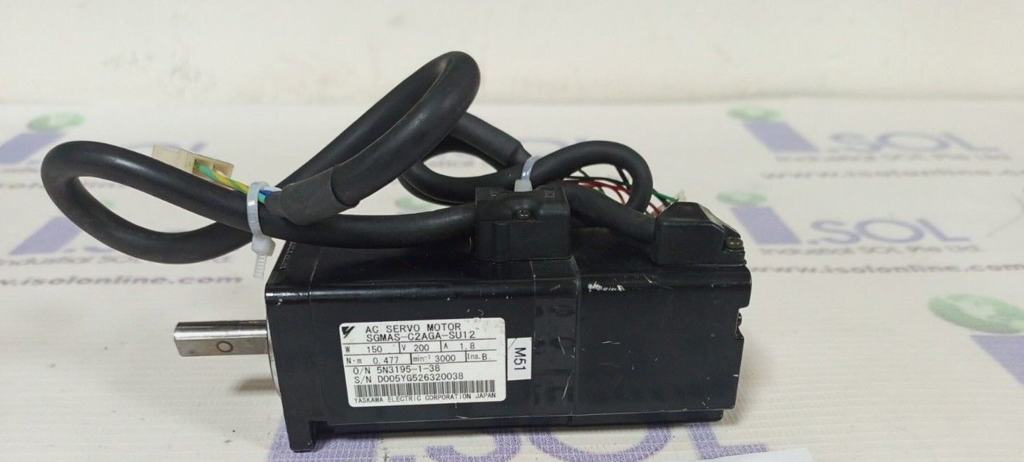 Yaskawa SGMAS-C2AGA-SU12 AC Server Motor Yaskawa Electric Corporation - $333.50