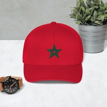 Cap flag Morocco gifts, Hat Flag Moroccan, Best Gift For a Moroccan Friend  - $33.00
