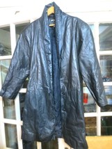 G3 GIII Global Identity Leather Jacket Button Front Black Coat Women’s sz M - £21.78 GBP