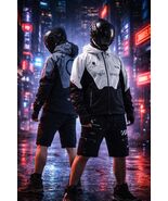 D-E\\41 Futuristic Techwear Windbreaker Jacket - Clover-2 - $120.00