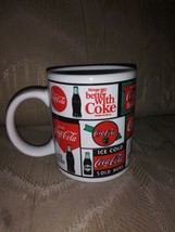 Gift Creations Coca Cola Coffee Mug Coke Ice Cold Made In China 3 7/8&quot; Tall 3... - £15.56 GBP