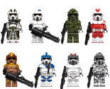 8Pcs Star Wars Geonosis ARF Trooper Minifigures Commander Trauma Buildin... - $19.89