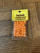 Trout Beads 8mm Sun Orange - $7.80