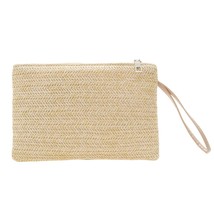 Fashion Women Clutch Bag Bohemian Woven Clutch Wristlet Bag Casual Ladies Beach  - £87.68 GBP