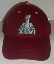 New! Mens Collectible Super Bowl Xlvi Indianapolis 2012 Burgundy Baseball Hat - £20.14 GBP