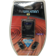 VTG NIP Sony FM Walkman Full Stereo Radio SRF-46 w/ Headphones Mobile  - £99.75 GBP