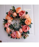 Frontdoor fall Wreath,  Floral Wreath, Floral Hoop Wreath, Flower Wreath... - $35.99