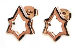 Nuovo Edison 14K Placcata Oro Luccicante Stars Borchie Post Orecchini Nwt - $7.99