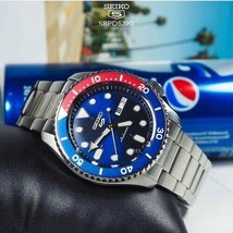 Seiko 5 SPORTS Watch  SRPD53K1 Blue x Red Pepsi (FEDEX 2 DAY) - £221.07 GBP