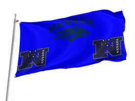 Nevada Wolf Pack NCAAF Flag,Size -3x5Ft / 90x150cm, Garden flags - $29.80