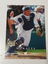 Jose Morales Minnesota Twins 2008 Upper Deck Autograph Card #279 READ DESCRIP - £3.90 GBP