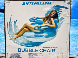 Swimline Bubble Chair Inflatable Pool Lounge~40&quot; x 40&quot;~Headrest-Comfort~... - £14.54 GBP