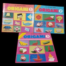 Fun with Paper Folding Origami Books 1 2 3 with Paper Vintage - £14.82 GBP