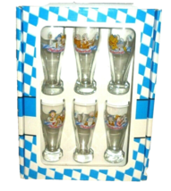 6 Munich Oktoberfest Schnapps Shotglass Weizen German Beer Glasses - £20.04 GBP