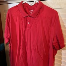 Sonoma flex wear polo top, extra large, cotton spandex mix, red - $12.74