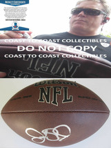Jack Del Rio Cowboys Vikings Raiders USC signed NFL football proof Becke... - $108.89