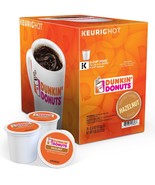 Dunkin&#39; Donuts Hazelnut Coffee 22 to 132 Count Keurig K cup Pick Any Size  - £20.37 GBP+
