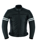 Black Armored Motorbike Cowhide Leather Coat Motorcycle Jacket Real Bike... - £174.33 GBP